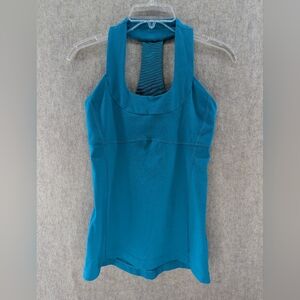Lululemon Scoop Neck Tank Surge, Blue Green, Size 6